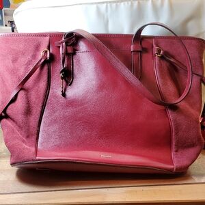 Red Fossil Purse